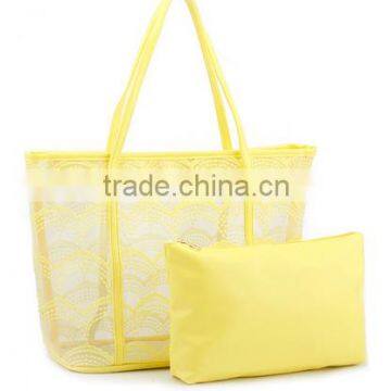 Ladies fashion designer clear handbags candy color for choose