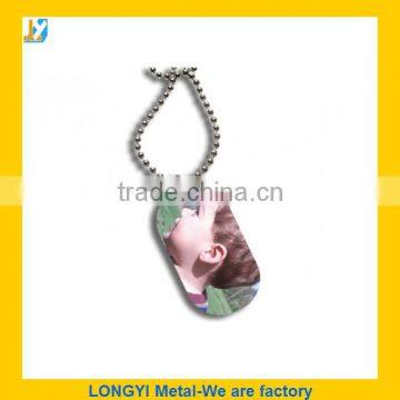 2015 Promotional cheap custom dog tag for people sweater chain