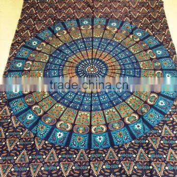 New floral design Indian cotton bed sheets Mandala print sheets