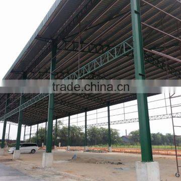 Cost saving light weight prefab steel roof trusses