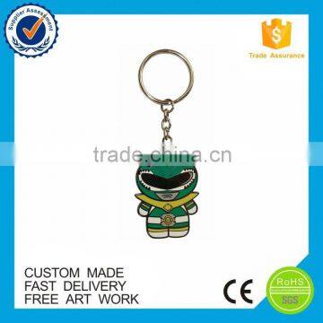 Promotional cute animal metal frog shape cartoon keychain