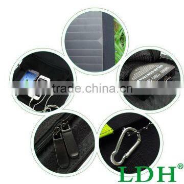 High Quality 20W Dual USB Output 5V Solar Power Bank Sunpower Solar Panel Charger Camping Charger for Mobile Phone photo-2