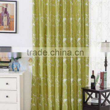 Wholesale Living Room Linen Looks Embroidered Curtain Fabric Online