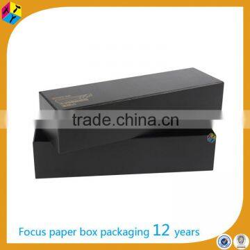 handmade long cardboard plain black box