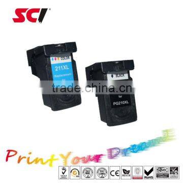 PGI-210 CLI-211 ink cartridge for Canon PG210 CL211 on PIXMA MP240 250 270 28 IP2700 IP2702