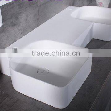 Hot Sale Acrylic Solid Surface Basin/resin Wash Basin,Wall Mounted Acrylic Solid Surface Wash Basin photo-6