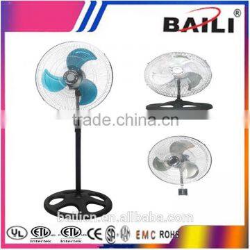 3 in 1 18 inch metal fan stand fan with metal blade