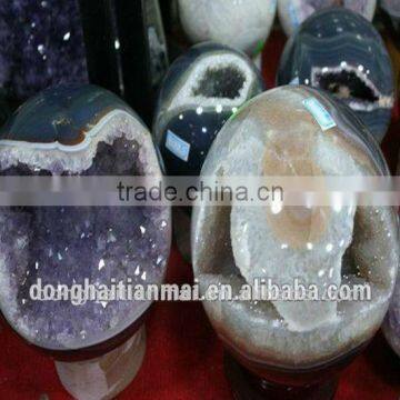 Hot Sale Natural Amethyst Geode / Quartz Healing Geode / Open Smile Agate Geode Wholesale