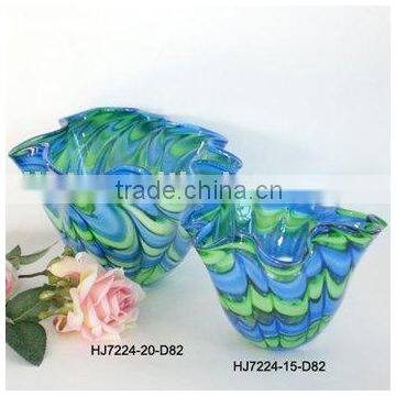 Phoenix Glass Vase Chinese Cabbage Shape