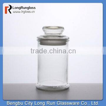 LongRun 364ml China old fashined products fancy glass container durable glass jar with glass lid