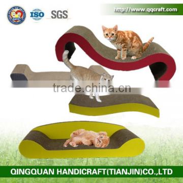 BSCI QQ Catree factory cardboard cat scratcher cat house cardboard