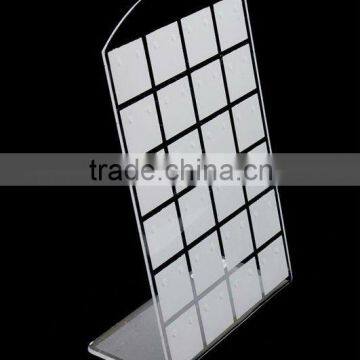 L shaped acrylic ear stud jewelry packaging display stand