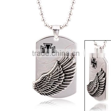 Wholesale Fashion Stock Cross Stainless Steel Dog Tag FP50047