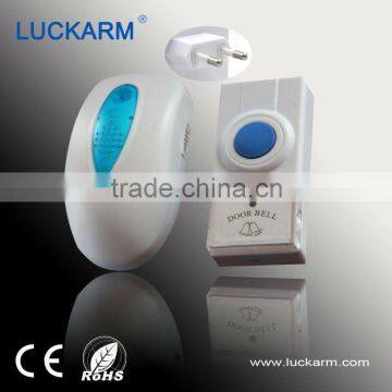 Luckarm AC power 220V 110V long range remote control musical sound wireless door chime