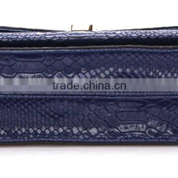 Snake Leather Fashion Young Lady Satchel Handbag photo-3