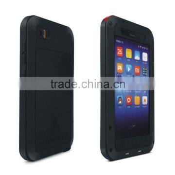LOVE MEI Metal + Silicone + Gorilla Glass Hybrid Case for Xiaomi 3 MI3,Shockproof Waterproof Dustproof Powerful Case,love Mei