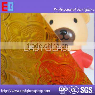 competitive price Amber pattern glass