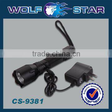 Popular CREE LED Rechargeable Flashlight with Rechargeable Battery
