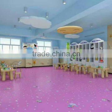 Engineered PVC plastic Floor Roll for Amusement Park and Kindergarten