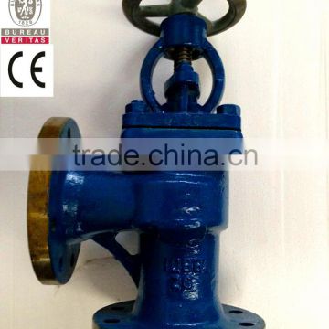 Marine Flanged cast iron angle globe check valves