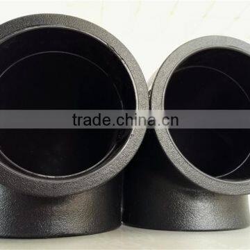 High Quality Plastic PVC/PE Hdpe Pipes and Fittings 90 Degree Elbow photo-3