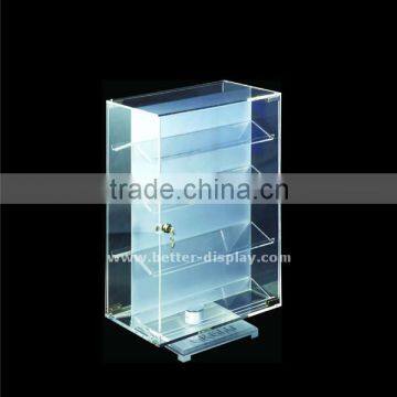 wholesale clear carylic organic glass camera display cabinet