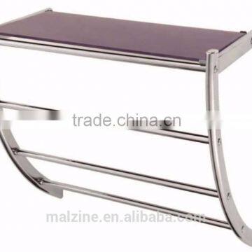 Metal wall towel bathroom rack Glass bathroom wall Rack Purple