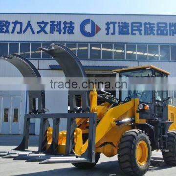 ce qingzhou zl16 front loader mini tractor with grab grapple/rippers