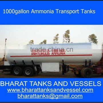 1000gallon Ammonia Transport Tanks