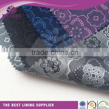 Fabric supplier Wholesale 100% polyester woven jacquard fabric lining for coat