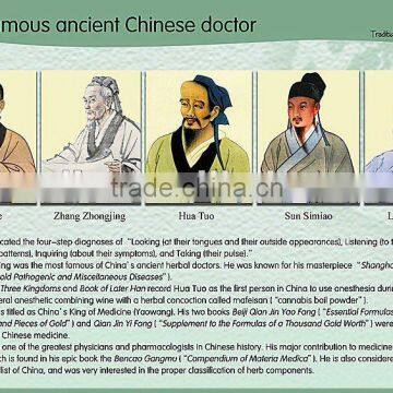 teaching kids wall chart for children education,famous ancient chinese doctor teaching wall charts