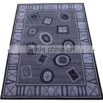 Tribal Design Hand Tufted Cut Pile Wool Rugs, Latex Backed With Cloth photo-3