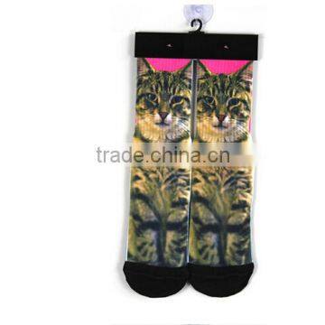 Factory Wholesale 3D Digital Print Men Sports Socks