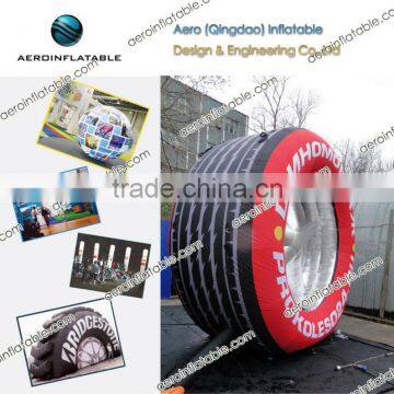 Hot selling product replicas inflatable tire advertising