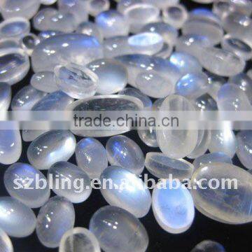 Lowest cost natural rainbow moonstone for ring gemstone cabochons