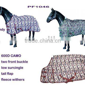 Camo Horse Winter Blanket