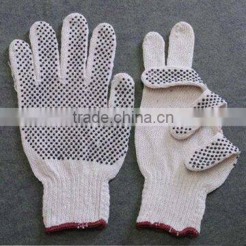 polyester dots gloves cotton