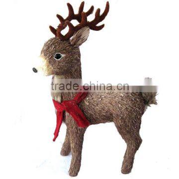 artificial brown DEER christmas ornament DECORATION