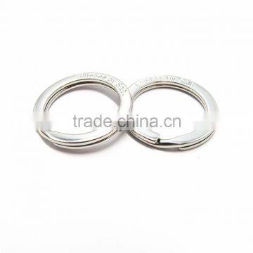 Custom Engraved Logo Flat Metal Split Key Ring photo-4