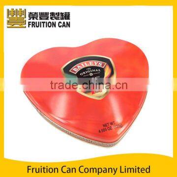 Valentive Heart Gift Packing Tin Can Metal Box