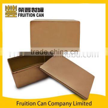 Big Rectangular tin with slip cover ECO - friendly tin