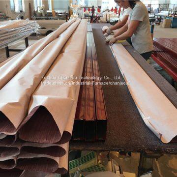 wood finish machin for aluminum profiles and sheet