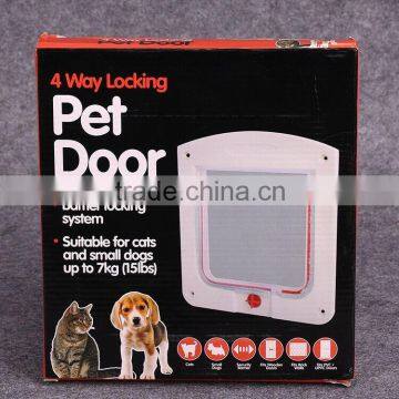 Customized Plastic Lockable Magnetic Pet Small Dog Flap Cat Door