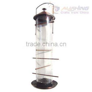 Wholesale Bronez Wild Bird Suet Feeder Garden Hanging Metal Birdfeeder w/ Chain Easy Clean Cage