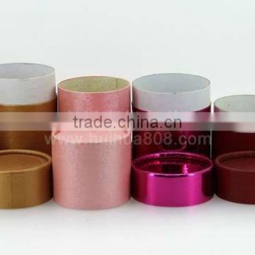 mini paper tube packaging for lipstick/lipbalm/cosmetics/artpaper with paperboard cylinder