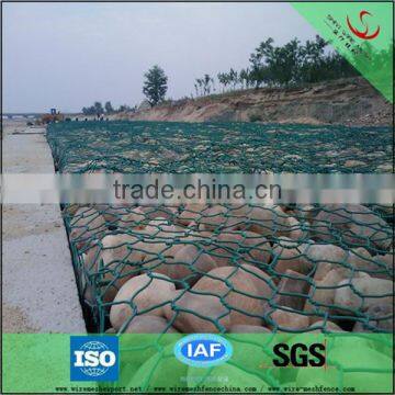 Anping factory high quality PVC coated gabion basket