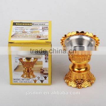 2016 New Hot Sell i Beautiful and Luxury Metal Pot Lotus Incense Burner With Accurate Made