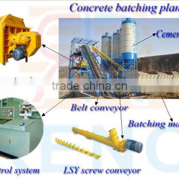 China 90m3 automatic concrete batching plant manufacturers