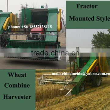 Factory Price 4LD-2 Wheel Tractor Mounted tractor wheat Combine harvester/ Wheat Combine Harvest machine