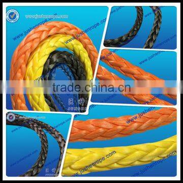 High breaking strength safety orange rope